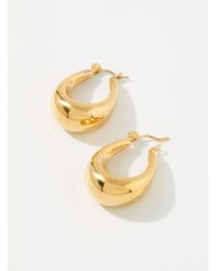 Simon's - Oval Domed Earrings - Lyst