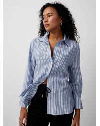 Inwear - Ellie Blue Stripes Loose Shirt - Lyst