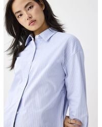 Twik - Fitted Striped Poplin Shirt - Lyst