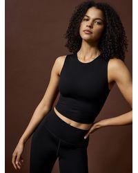I.FIV5 - Velvety Solid Cropped Tank - Lyst