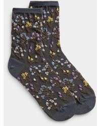 Simon's - Spring Blossom Socks - Lyst