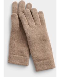 Simon's - Pure Cashmere Solid Gloves - Lyst