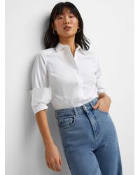 Icône - Organic Cotton Fitted Shirt - Lyst