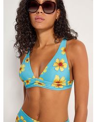 Simon's - Cross Strap Triangle Bralette - Lyst