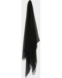 Simon's - Solid Sheer Chiffon Scarf - Lyst
