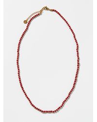 Le 31 - Red And Gold Bead Necklace - Lyst
