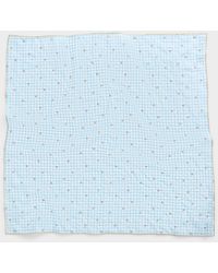 Simon's - Cherry And Gingham 100% Cotton Scarf - Lyst