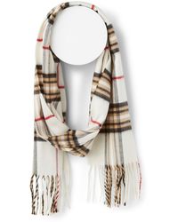 Simon's - Sophisticated Check Scarf - Lyst