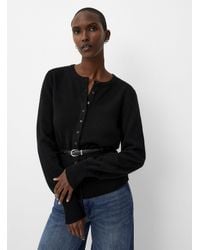 Contemporaine - Wool And Cashmere Belted Cardigan - Lyst