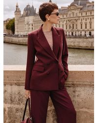 Contemporaine - Textured Crepe Plain Blazer - Lyst