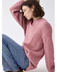 Twik - Mixed Textures Loose Sweater - Lyst