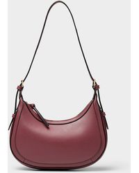 Simon's - Solid Small Rounded Shoulder Bag - Lyst