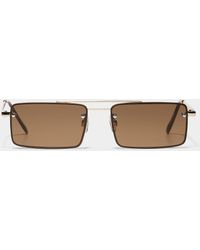 Le 31 - Slim Rectangular Sunglasses - Lyst