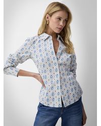 Icône - Organic Cotton Fitted Shirt - Lyst