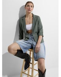 Vero Moda - Touch Of Linen Open Blazer - Lyst