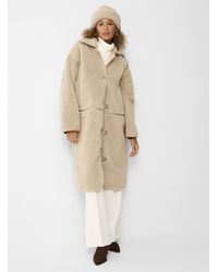 Soaked In Luxury - Evannah Soft Plush Coat - Lyst
