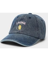 Simon's - Lemone Denim Baseball Cap - Lyst
