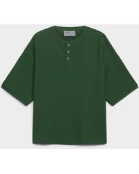 Djab - Solid Waffle Henley T - Lyst