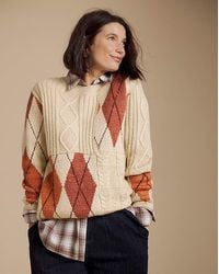 Julipa - Cable Argyle Jumper - Lyst