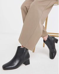 JD Williams - Low Block Heel Boot With Zip Wide - Lyst
