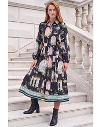 Roman - Roman Garden Border Shirt Dress - Lyst