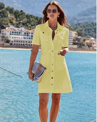 Sosandar - A Line Denim Dress - Lyst