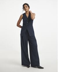 Simply Be - Denim Look Wide Trouser - Lyst