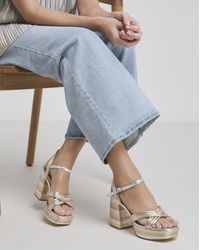 Simply Be - Multi Strap Platform Heel Extra Wide - Lyst