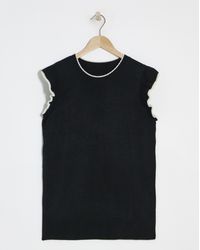 Simply Be - Ruffle Shoulder Knitted Vest - Lyst