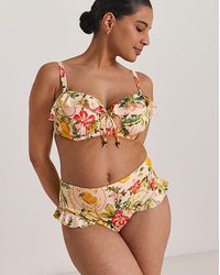 Figleaves - Frill Bikini Bottoms - Lyst