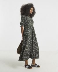 Simply Be - Print Supersoft Tiered Midi Dress - Lyst