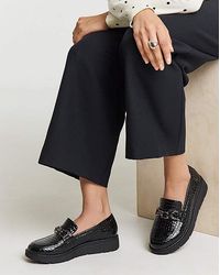 JD Williams - Low Wedge Loafer With Chain Ex Wide - Lyst