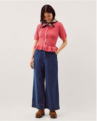 Monsoon - Shea Short Sleeve Cardigan - Lyst