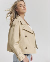 Simply Be - Cropped Trench - Lyst