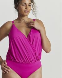 MAGISCULPT - Twist Front Blouson Swimsuit - Lyst