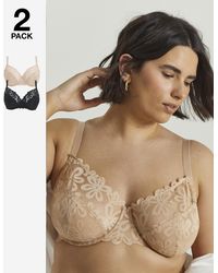 Pretty Secrets - 2 Pack Daisy Lace Full Cup Bras - Lyst