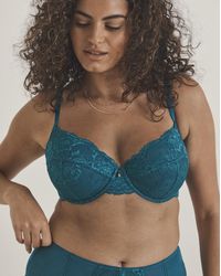 Pretty Secrets - Padded Plunge Lace Push Up Bra - Lyst