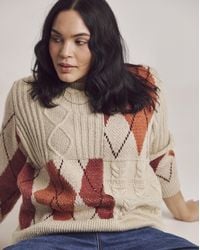 Julipa - Cable Argyle Jumper - Lyst