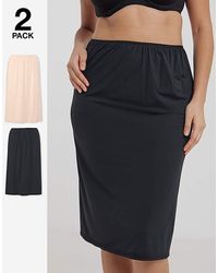 Simply Be - 2 Pack 27In Half Slip - Lyst