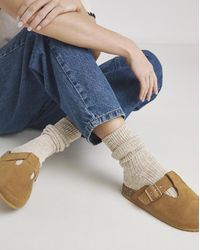 Simply Be - Buckle Footbed Closed Toe Mule Wide Fit - Lyst