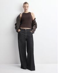 Mango - Fitted Fine-Knit Top - Lyst