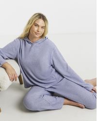 Pretty Secrets - Lurex Rib Lounge Set - Lyst