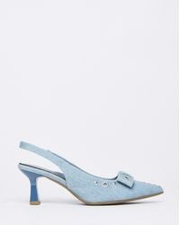 Simply Be - Eyelet Slingback Court Shoe Wide Fit - Lyst