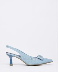 Simply Be - Eyelet Slingback Court Shoe Extra Wide - Lyst
