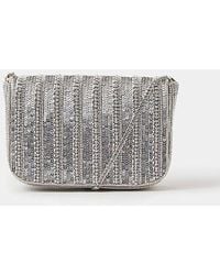 Accessorize - Beaded Fold-Over Clutch Bag - Lyst