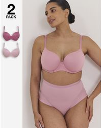 Pretty Secrets - 2 Pack Smoothing Microfibre T-Shirt Bras - Lyst