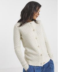 Simply Be - Sequin Scalloped Cardigan - Lyst