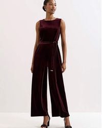 Phase Eight - Marta Velvet Jumpsuit - Lyst