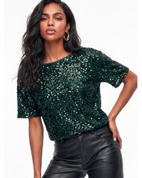 Lovedrobe - Sequined Velvet Boxy Top - Lyst