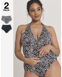 Simply Be - Value 2 Pack High Waist Bikini Bottoms - Lyst